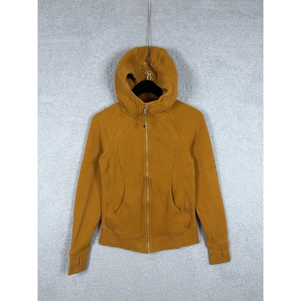Lululemon Women's Scuba Hoodie Jacket Fools Gold Size 6‎